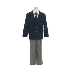 NEW SWEET KIDS boy's four piece suit set in navy grey